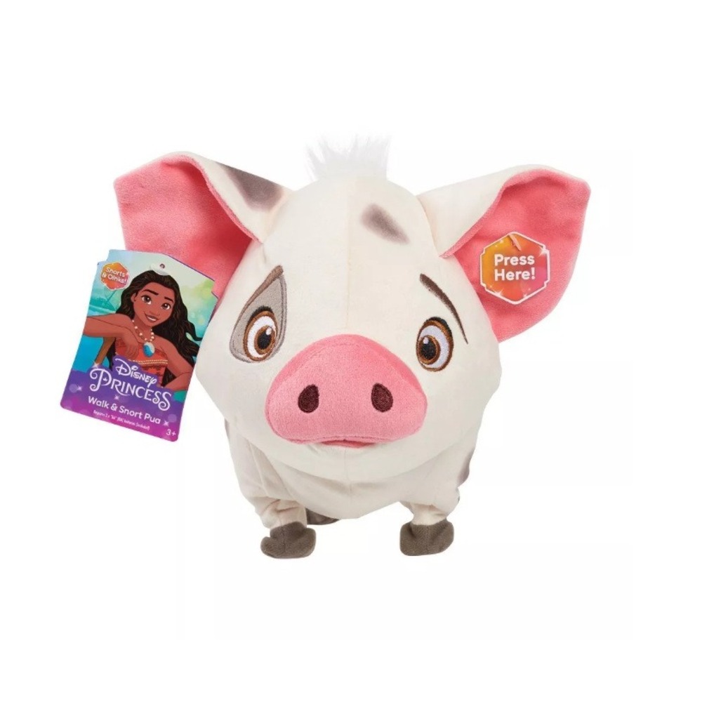 Disney Moana Walk and Snort Pua Feature Plush Animated Stuffed Animal Pig Toy